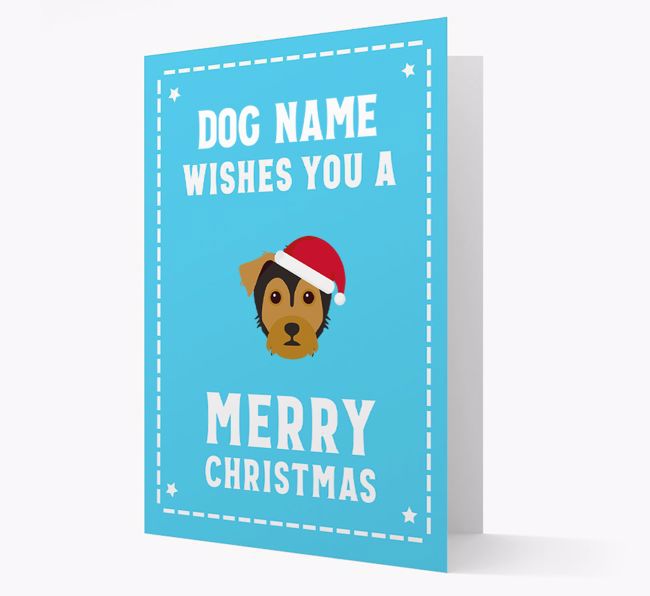 'Christmas Wishes' Card with your {breedFullName} Christmas Icon